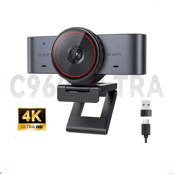 EMEET C960 Ultra USB Camera 8MP With SONY Sensor Works with Zoom/Microsoft Teams