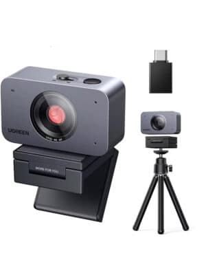 UGREEN 4K 1080P Auto Focus Webcam AI Noise Reduction Mic Face
