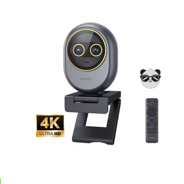 4K Webcam Remote Control EMEET Piko Dual Wide Angle