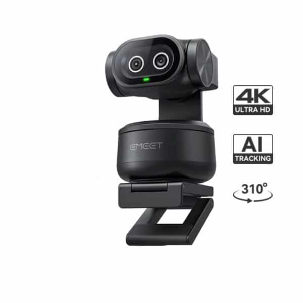 4K Webcam PTZ Web Camera EMEET PIXY Dual-Camera AI