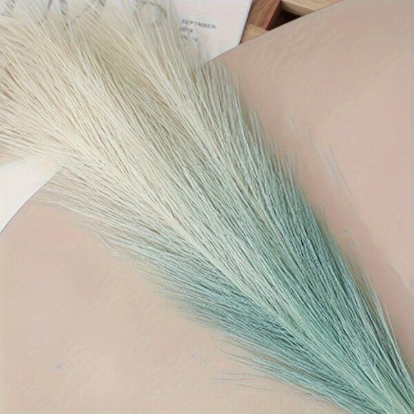 5pcs Artificial Pampas Grass Faux Reed Grass, Reed Flower With Fluffy Stems Reed