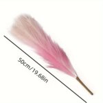 5pcs Artificial Pampas Grass Faux Reed Grass, Reed Flower With Fluffy Stems Reed