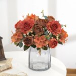 Kunstig retro blomsterbukett