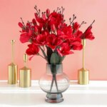 5 Forks 20 Heads High Quality Artificial Flowers