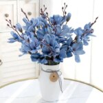 5 Forks 20 Heads High Quality Artificial Flowers