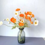 Artificial Flowers Fake Poppy Silk Flowers