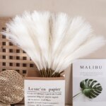 10Pcs Artificial Flowers Fluffy Pampas Grass