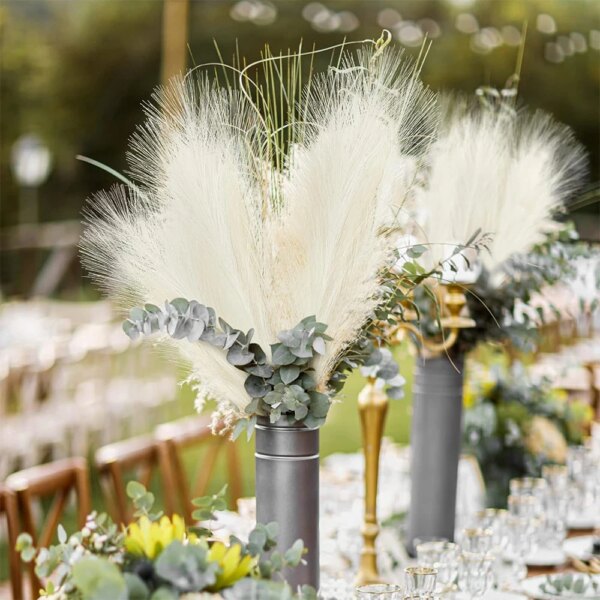 10Pcs Artificial Flowers Fluffy Pampas Grass
