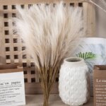 55CM 5PCS Fluffy Pampas Grass Boho Decor