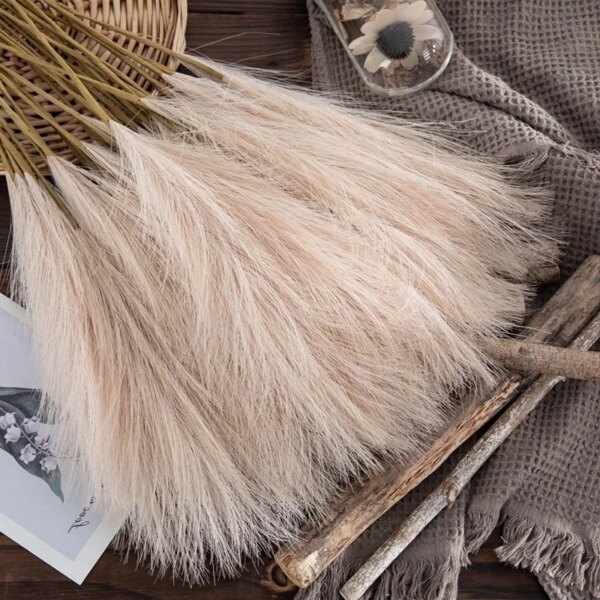 55CM 5PCS Fluffy Pampas Grass Boho Decor