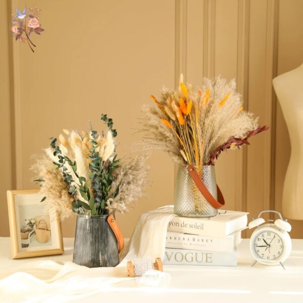 70 Pieces Natural Pampas Decoration Dried Flowers Bouquet