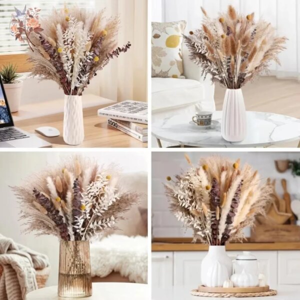 Naturlig pampas – tørkede blomster til dekorasjon