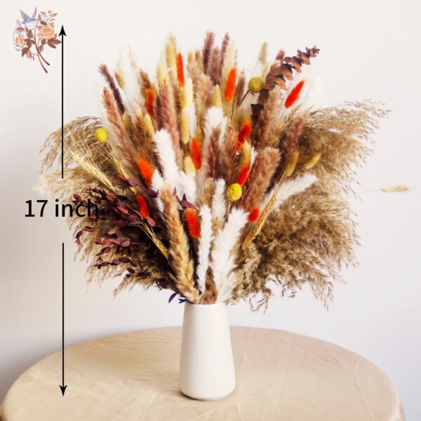 Fluffy Bunny Tails Grass Dried Flowers Pampas Bouquet