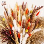 Fluffy Bunny Tails Grass Dried Flowers Pampas Bouquet