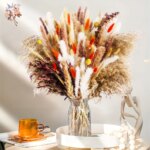 Fluffy Bunny Tails Grass Dried Flowers Pampas Bouquet