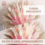 78Pcs Pink Eternal Pampas Grass Flower Bouquet
