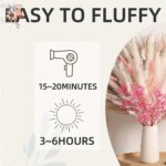 78Pcs Pink Eternal Pampas Grass Flower Bouquet