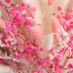 78Pcs Pink Eternal Pampas Grass Flower Bouquet