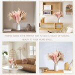 88pcs Pink White Dried Flowers Pampas Bouquet Boho