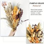 100Pcs Natural Dried Pampas Bouquets Autumn Decoration