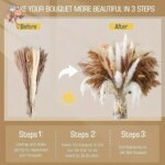 120Pcs Natural Dried Flower Pampas Bouquet Boho