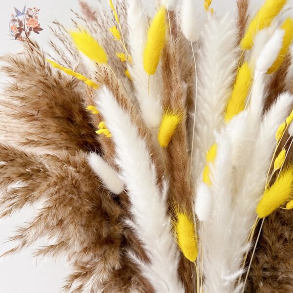 90Pcs Natural Dried Flowers Pampas Bouquet