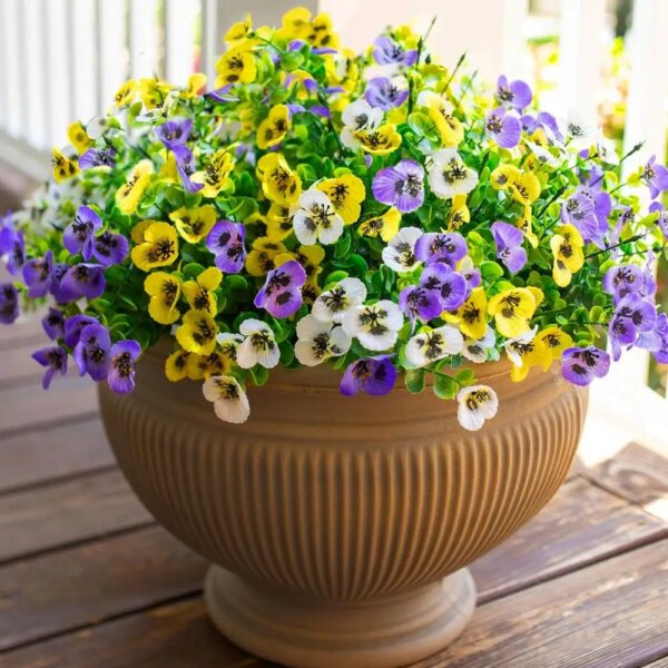 Weather Resistant Artificial Flowers Colorful