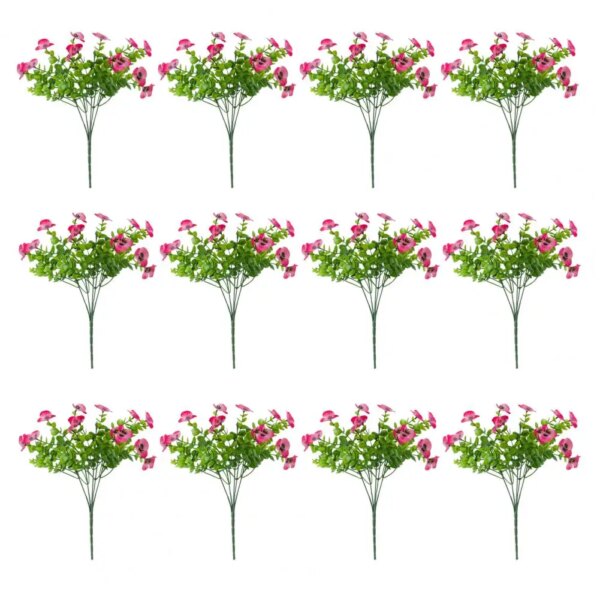 Weather Resistant Artificial Flowers Colorful