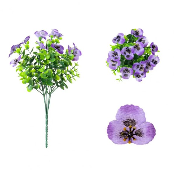 Weather Resistant Artificial Flowers Colorful