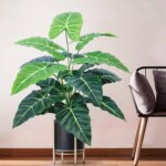 58-108cm Artificial Flowers Calla Lily Horseshoe Leaf