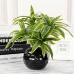 36cm 3 Heads Artificial Palm Tree Plastic Bamboo