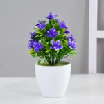 1pc Artificial Potted Plant Small Bonsai Flowers