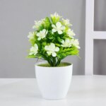 1pc Artificial Potted Plant Small Bonsai Flowers