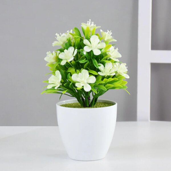 1pc Artificial Potted Plant Small Bonsai Flowers