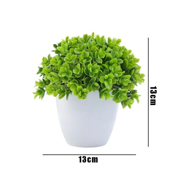 Artificial Plants Potted Mini Green Bonsai