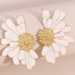 2PC Women's Fashion Flower Earrings