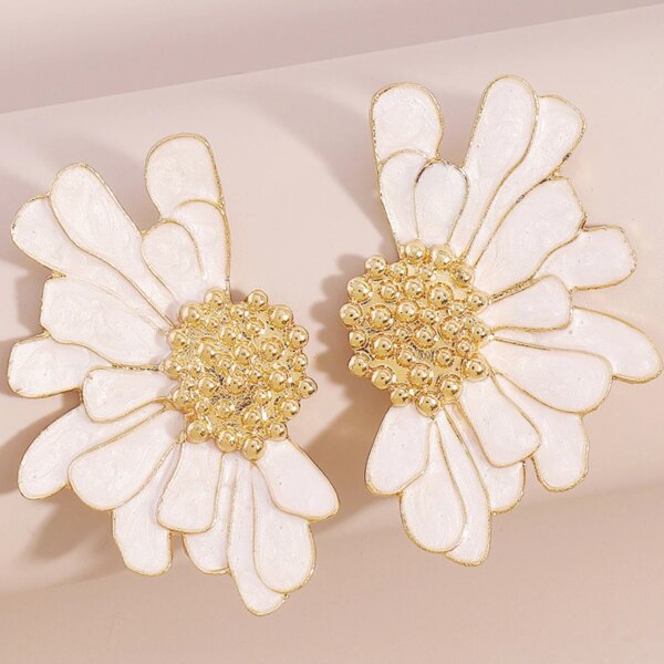 2PC Women's Fashion Flower Earrings