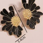 2PC Women's Fashion Flower Earrings