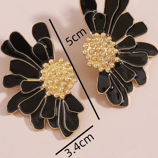 2PC Women's Fashion Flower Earrings