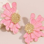 2PC Women's Fashion Flower Earrings