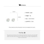 Acrylic White Camellia Flowers Stud Earrings