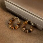 Vintage Dripping Oil U-shaped Earring