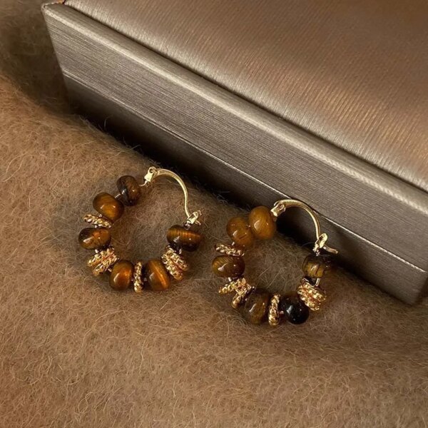 Vintage Dripping Oil U-shaped Earring