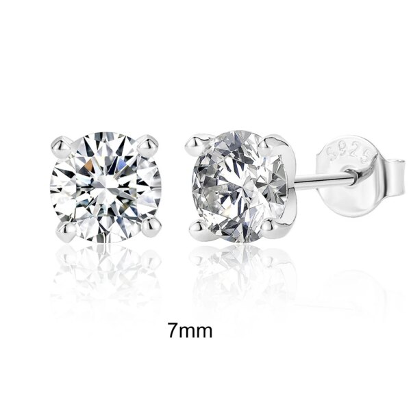 CANNER Moissanite Øredobber – 0.5–1.2 ct, D Farge, 925 Sølv, Glitrende Fin Smykke