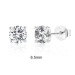 CANNER Moissanite Øredobber – 0.5–1.2 ct, D Farge, 925 Sølv, Glitrende Fin Smykke