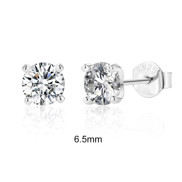 CANNER Moissanite Øredobber – 0.5–1.2 ct, D Farge, 925 Sølv, Glitrende Fin Smykke