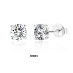 CANNER Moissanite Øredobber – 0.5–1.2 ct, D Farge, 925 Sølv, Glitrende Fin Smykke