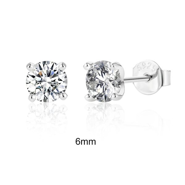 CANNER Moissanite Øredobber – 0.5–1.2 ct, D Farge, 925 Sølv, Glitrende Fin Smykke