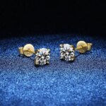 CANNER 0.25-1.2 Carat D Color Moissanite 925 Sterling Silver Stud Earring