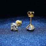 CANNER 0.25-1.2 Carat D Color Moissanite 925 Sterling Silver Stud Earring
